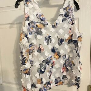 A New Day Sheer Flower Tank